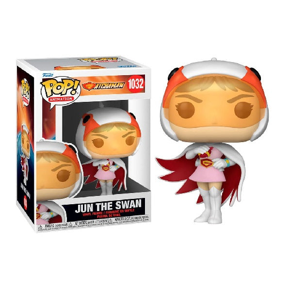 Confezione originale Funko con loghi Gatchaman Jun The swan colori arancione rosso bianco