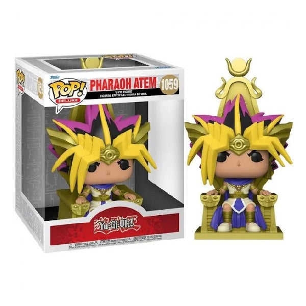 Confezione originale Funko con loghi Yu Gi Oh! Pharaoh Atem colori rosso giallo blu