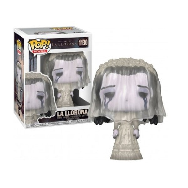 Confezione originale Funko con loghi The Curse Of La Llorona colori bianco nero grigio