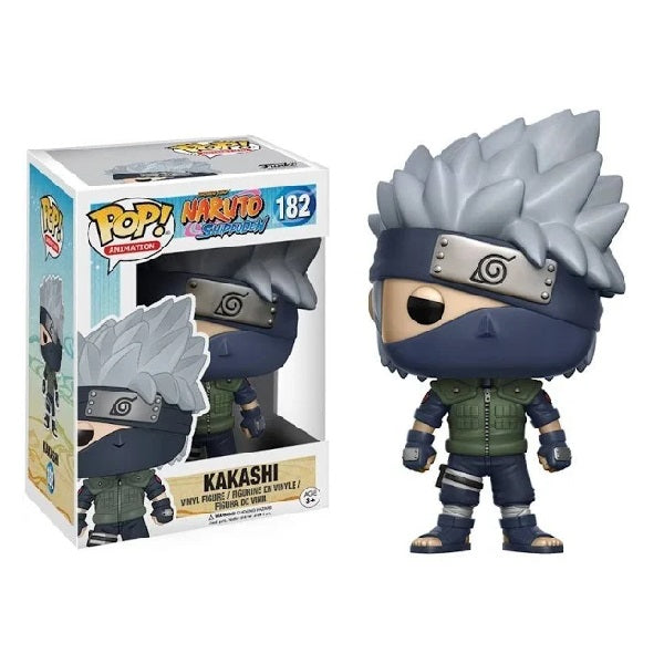 Confezione originale Funko con loghi Naruto Shippuden Kakashi colori grigio nero verde