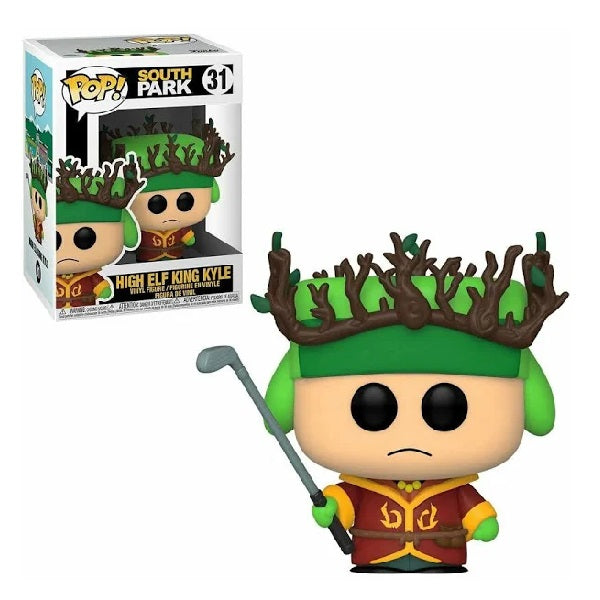 Confezione originale Funko con loghi South Park High Elf King Kyle colori verde giallo rosso marrone