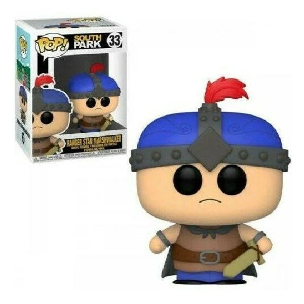 Confezione originale Funko con loghi South Park Ranger Stan Marshwalker colori rosso blu grigio nero