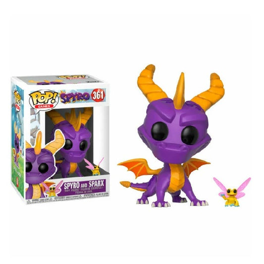 Confezione originale Funko con loghi Spyro And Spark colori giallo viola nero