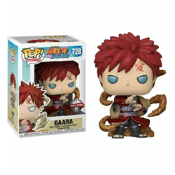 Confezione originale Funko con loghi Naruto Shippuden Gaara colori rosso marrone azzurro