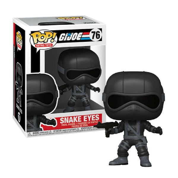 Confezione originale Funko con loghi Gi Joe Snake eyes colori nero grigio rosso bianco