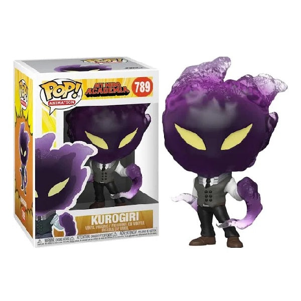 Confeione originale Funko con loghi My Hero Academia Kurogiri colori giallo grigio viola