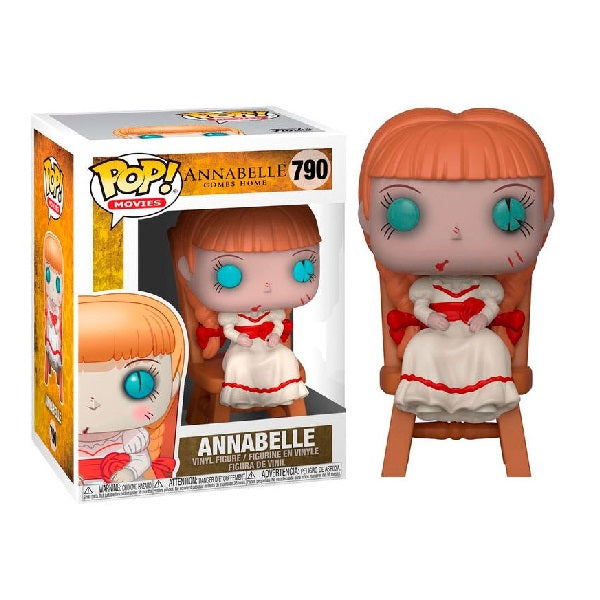 Confezione originale Funko con loghi Annabelle Come Home Annabelle colori bianco rosso arancione azzurro