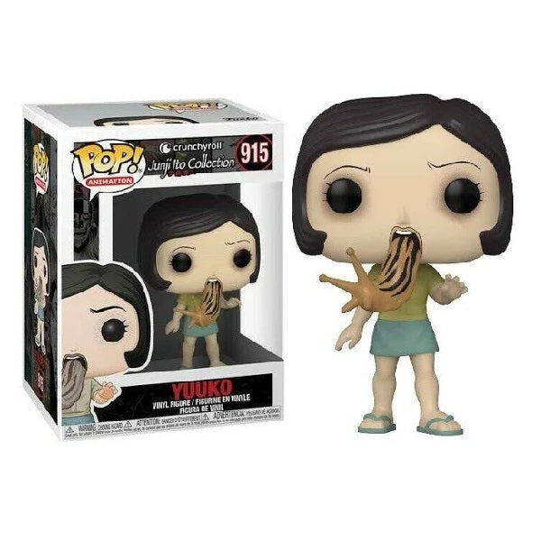 Confezione originale Funko con loghi Crunchyroll Junji Ito Collection Yuuko colori nero rosa verde blu