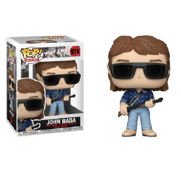 Confezione originale Funko con loghi They Live John Nada colori marrone nero blu