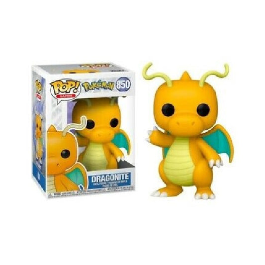 Confezione originale Funko con loghi Pokemon Dragonite colori arancione azzurro bianco nero