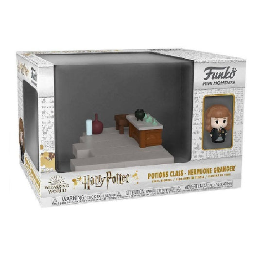 Confezione originale Funko con loghi mini moments Harry Potter Potion class Hermione Granger colori marrone grigio nero
