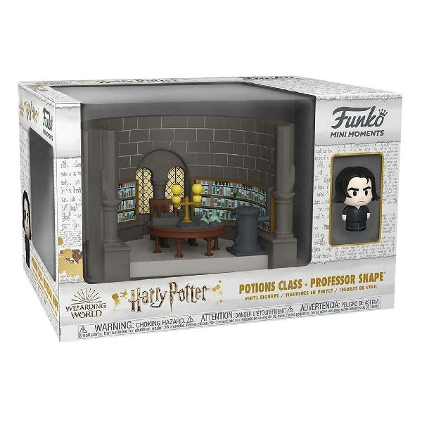 Confezione originale Funko con loghi mini moments Harry Potter Potion class Professor Snape colori grigio marrone azzurro