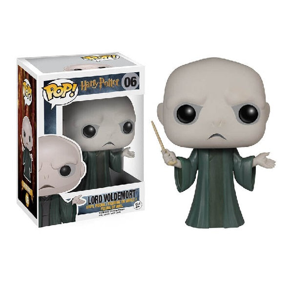 Confezione originale Funko con loghi Harry Potter Lord Voldemort colori grigio verde nero