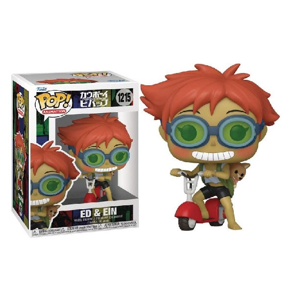 Confezione originale Funko con loghi Cowboy Beebop Ed & Ein colori arancione blu verde