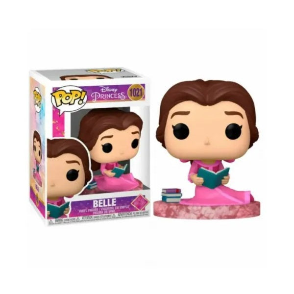 Confezione originale Funko con loghi Disney Princess Belle colori azzurro marrone rosa