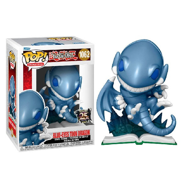 Confezione originale Funko con loghi Yu-Gi-Oh! Blue-Eyes Toon Dragon colori azzurro bianco verde