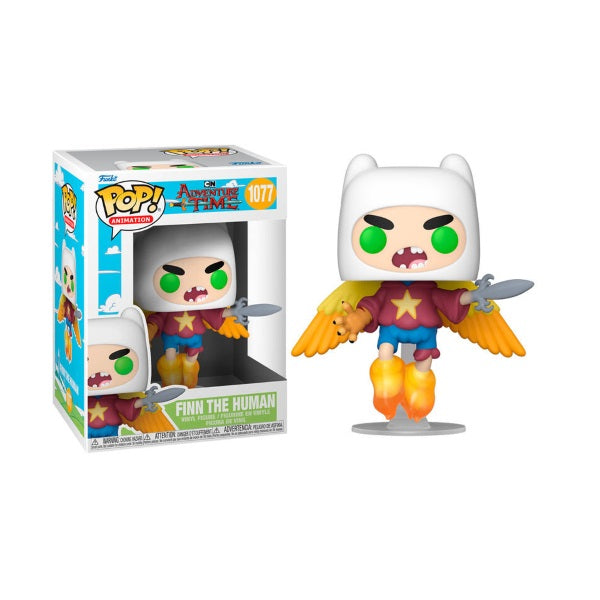 Confezione originale Funko con loghi Adventure Time Finn The Human colori bianco verde giallo azzurro