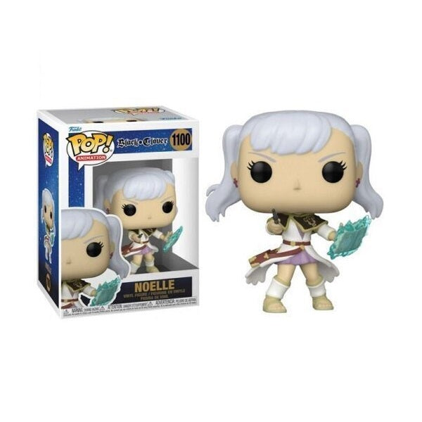 Confezione originale Funko con loghi Black Clover Noelle colori bianco nero azzurro