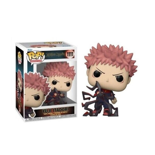 Confezione originale Funko con loghi Jujutsu Kaisen Yuji Itadori colori rosa viola nero