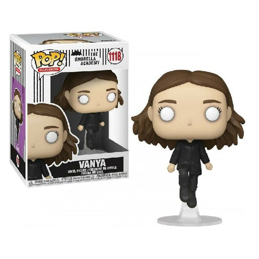 Confezione originale Funko con loghi The Umbrella Academy Vanya colori marrone bianco nero