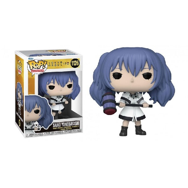 Confezione originale Funko con loghi Tokyo Ghoul Re Saiko Yonebayashi colori azzurro bianco nero