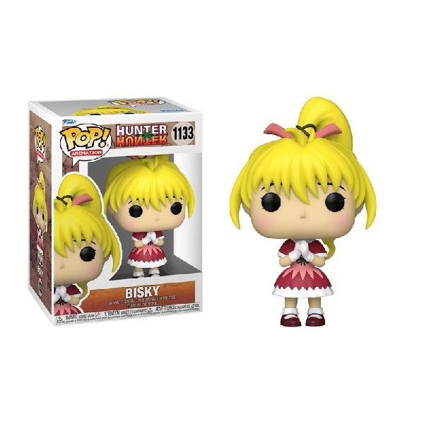 Confezione originale Funko con loghi Hunter X Hunter Bisky colori rosa giallo bianco