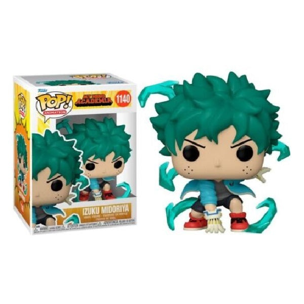 Confezione originale Funko con loghi My Hero Academia Izuku Midoriya colori verde azzurro nero