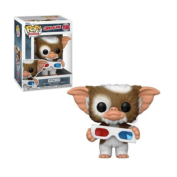 Confezione originale Funko con loghi Gremlins Gizmo colori nero bianco marrone