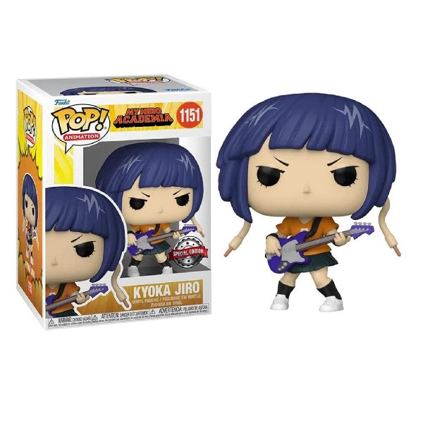 Confezione originale Funko con loghi My Hero Academia Kyoka Jiro colori blu nero arancione