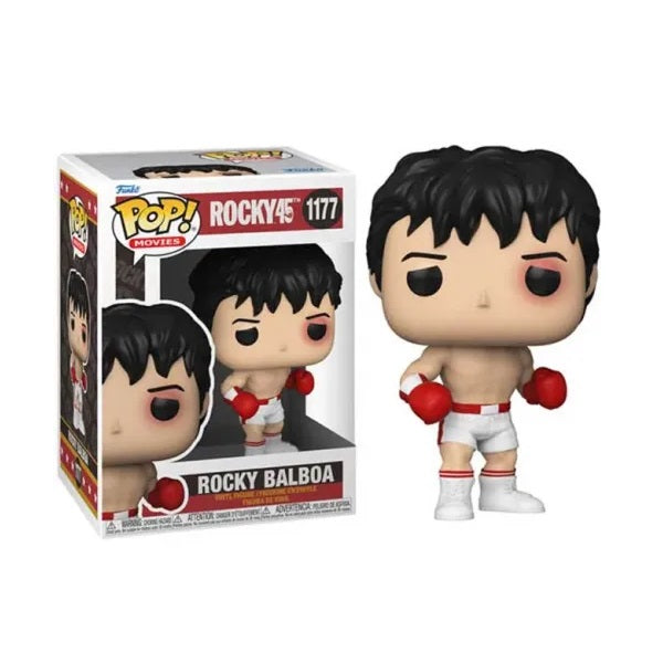 Confezione originale Funko con loghi Rocky 45Th Rocky Balboa colori nero bianco rosso