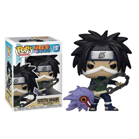 Confezione originale Funko con loghi Naruto Shippuden Kotetsu Hagane colori nero bianco viola