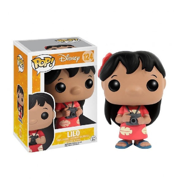 Confezione originale Funko con loghi Disney Lilo & Stitch Lilo colori rosso bianco nero grigio