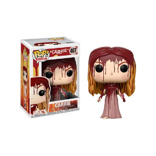 Confezione originale Funko con loghi Carrie colori arancione rosso rosa