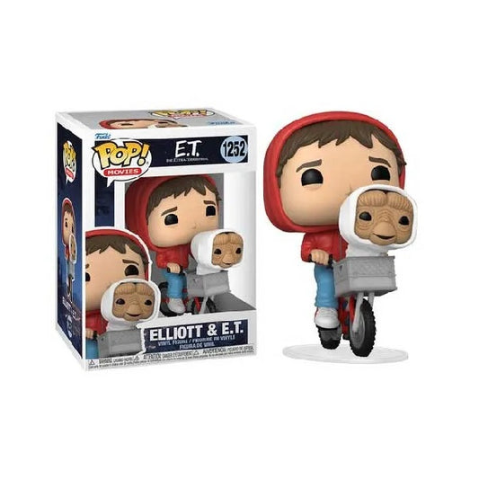 Confezione originale Funko con loghi E.T.The Extraterrestrial Elliott & E.T. colori rosso azzurro bianco