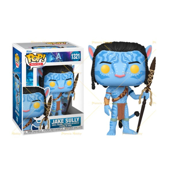 Confezione originale Funko con loghi Avatar Jake Sully Colori azzurro giallo nero