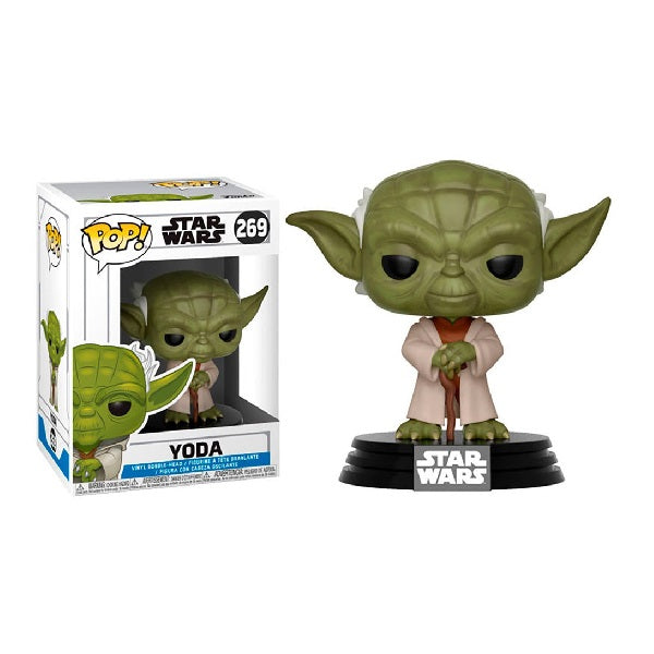 Confezione originale Funko con loghi Star Wars Yoda colori verde marrone beige