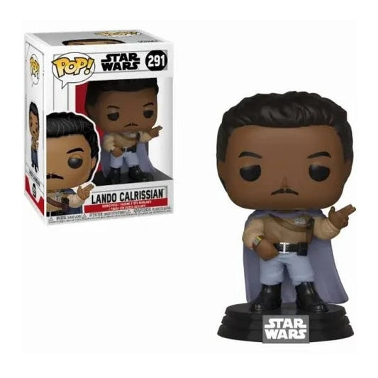 Confezione originale Funko con loghi Star Wars Lando Calrissian colori nero azzurro bianco