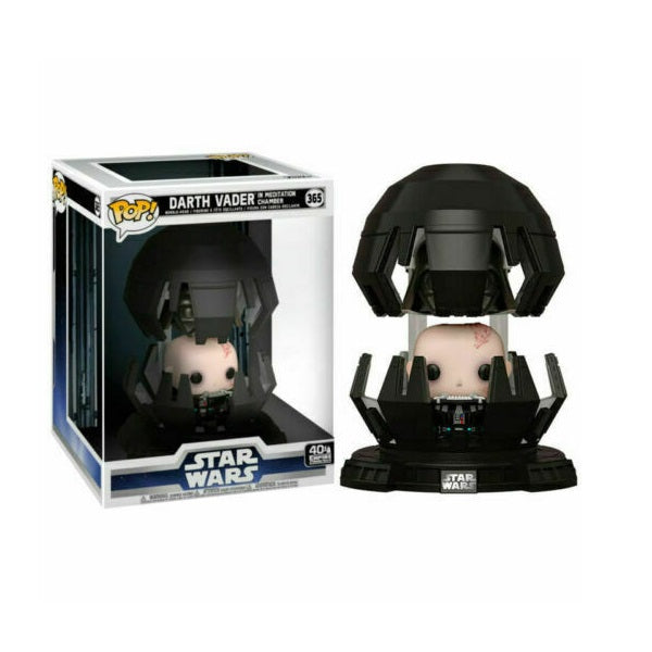 Confezione originale Funko con loghi Star Wars Darth Vader In Meditation Chamber colori nero grigio rosa