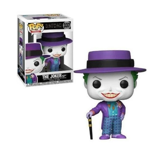 Confezione originale Funko con loghi Batman 1989 The Joker colori viola nero verde bianco