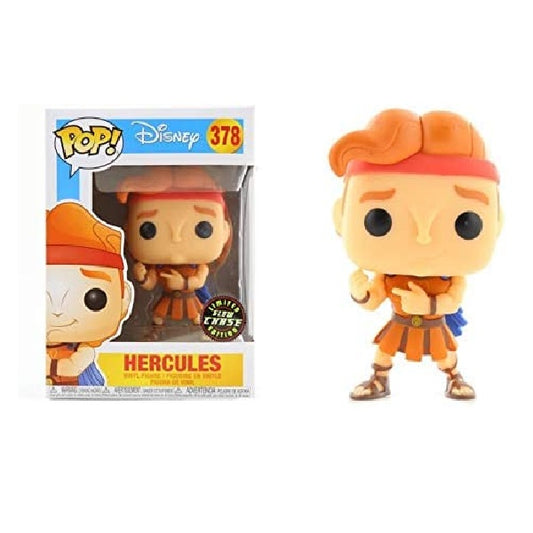 Confezione originale Funko con loghi Disney Hercules Glow Chase colori arancione marrone blu