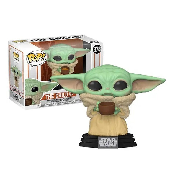 Confezione originale Funko con loghi The Child with Cup colori verde nero marrone