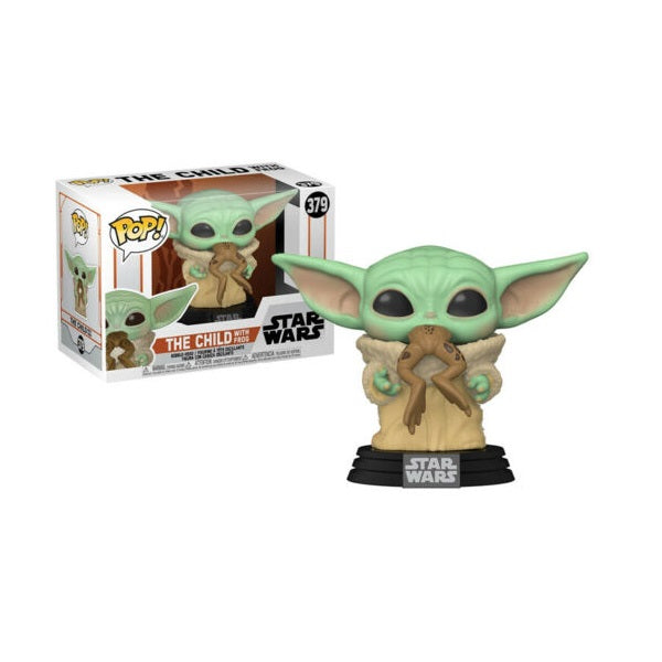 Confezione originale Funko con loghi Star Wars The Child With Frog colori verde nero marrone