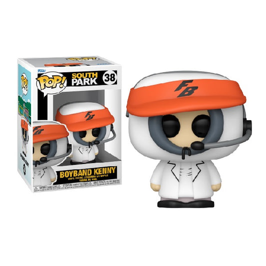 Confezione originale Funko con loghi South Park Boyband Kenny colori bianco nero arancione