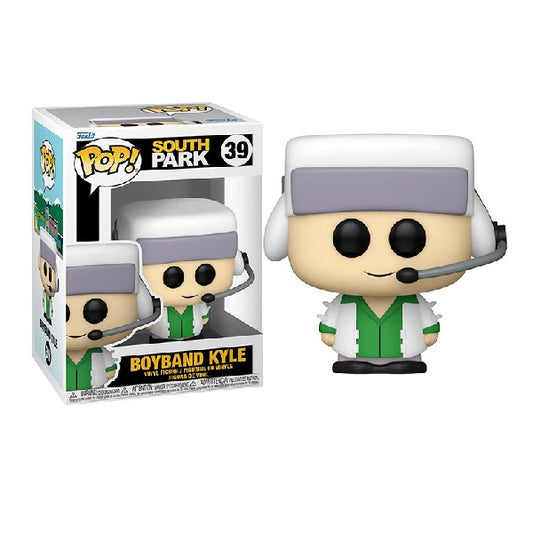 Confezione originale Funko con loghi South Park Boyband Kyle colori bianco nero verde