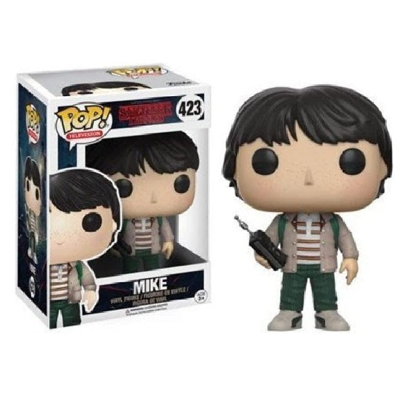 Confezione originale Funko con loghi Stranger Things Mike colori nero grigio verde