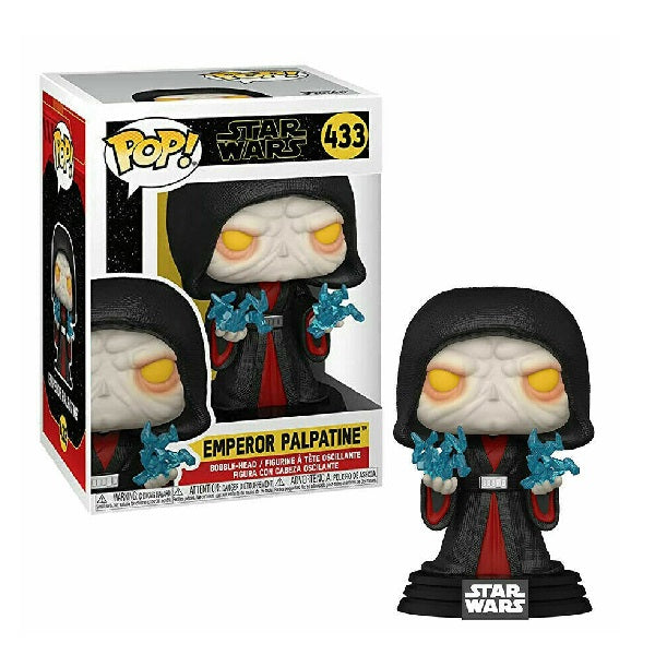 Confezione originale Funko con loghi Star wars Emperor Palpatine colori giallo nero rosso