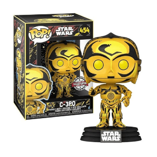 Confezione originale Funko con loghi Star Wars C-3PO colori oro giallo nero