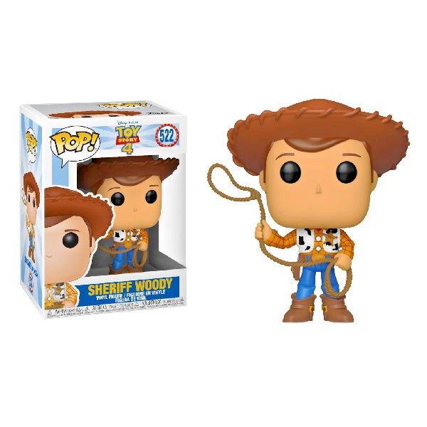 Confezione originale Funko con loghi Disney Pixar Toy Story 4 Sheriff Woody colori marrone giallo azzurro