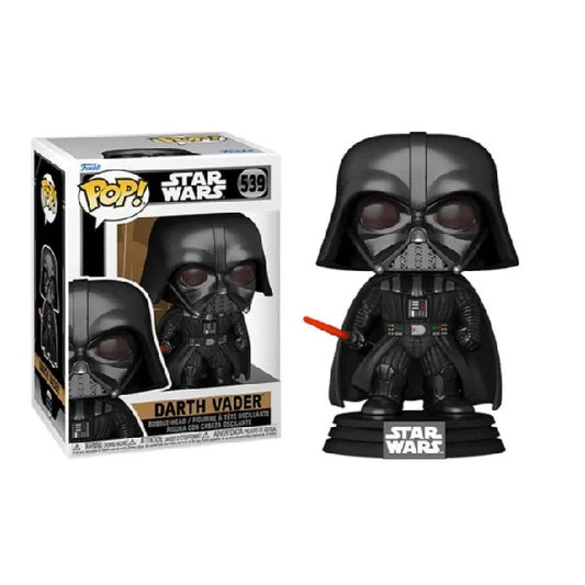 Confezione originale Funko con loghi Star Wars Darth Vader colori nero rosso bianco