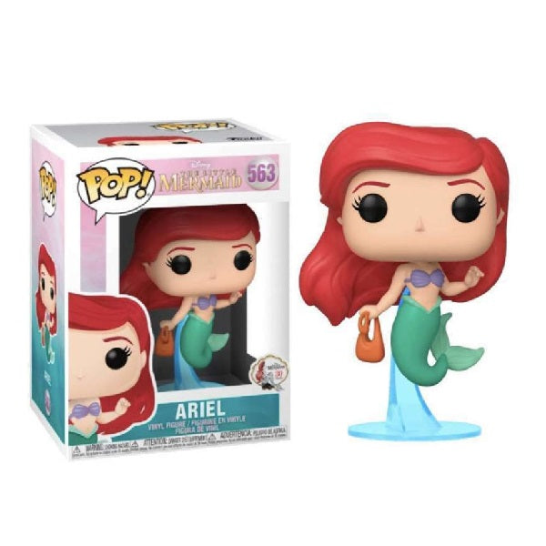 Confezione originale Funko con loghi Disney The Little Mermaid Ariel colori rosso verde viola